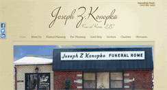 Desktop Screenshot of konopkafuneralhome.com